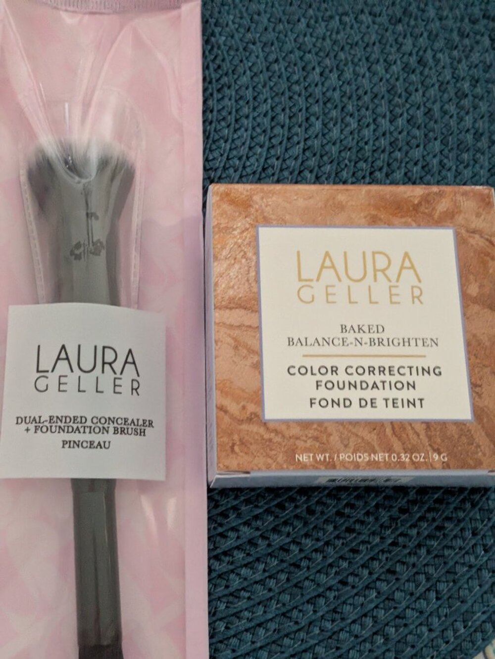 Baked-n-Brighten Color Correcting Foundation and dual-ended Brush